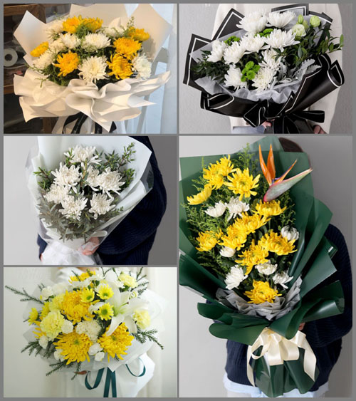 广东江门市台山市北陡镇沙咀村白事花束代送